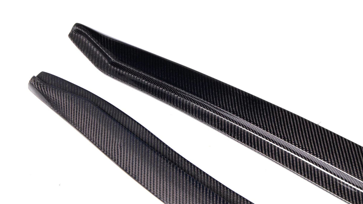 A90/A91 Supra Carbon Fiber V Style Side Skirts - A90 A91 Supra