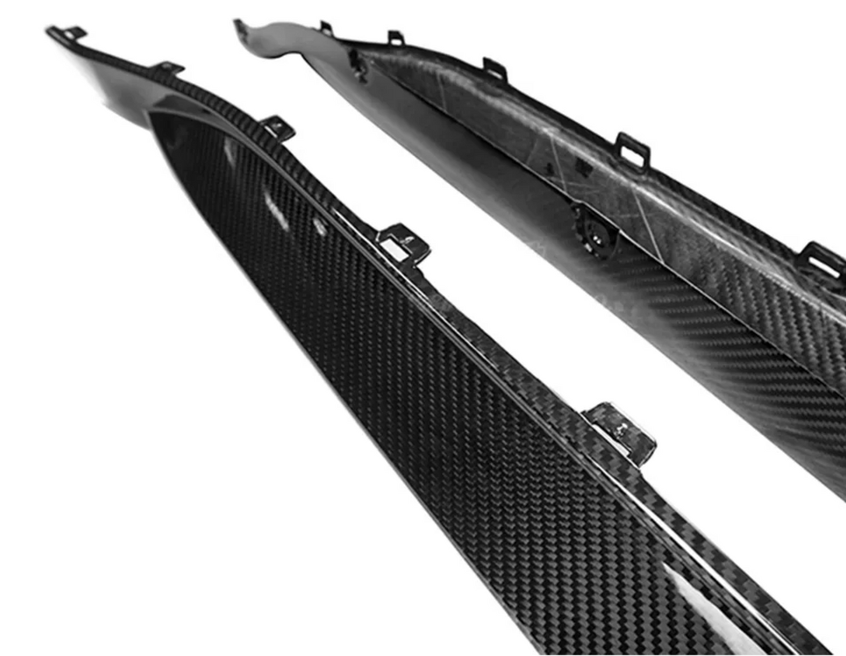 Dry Carbon Fiber OEM Style Side Skirts (G82/G83 M4) - MidWest Bimmer Supply