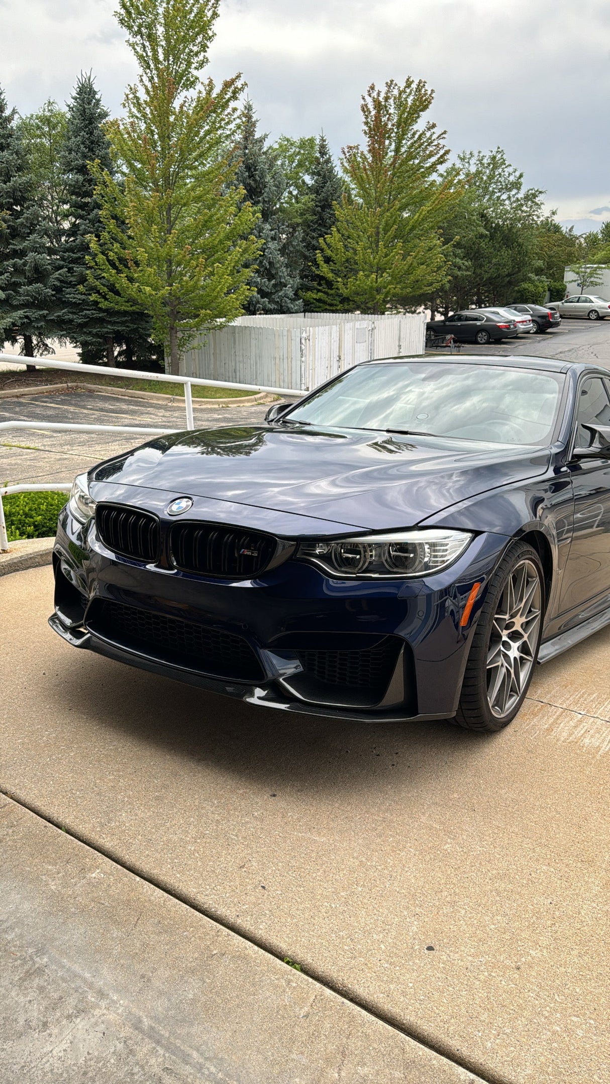 CS V2 Style Carbon Fiber Front Lip (F80 M3 | F82/F83 M4) - MidWest Bimmer Supply