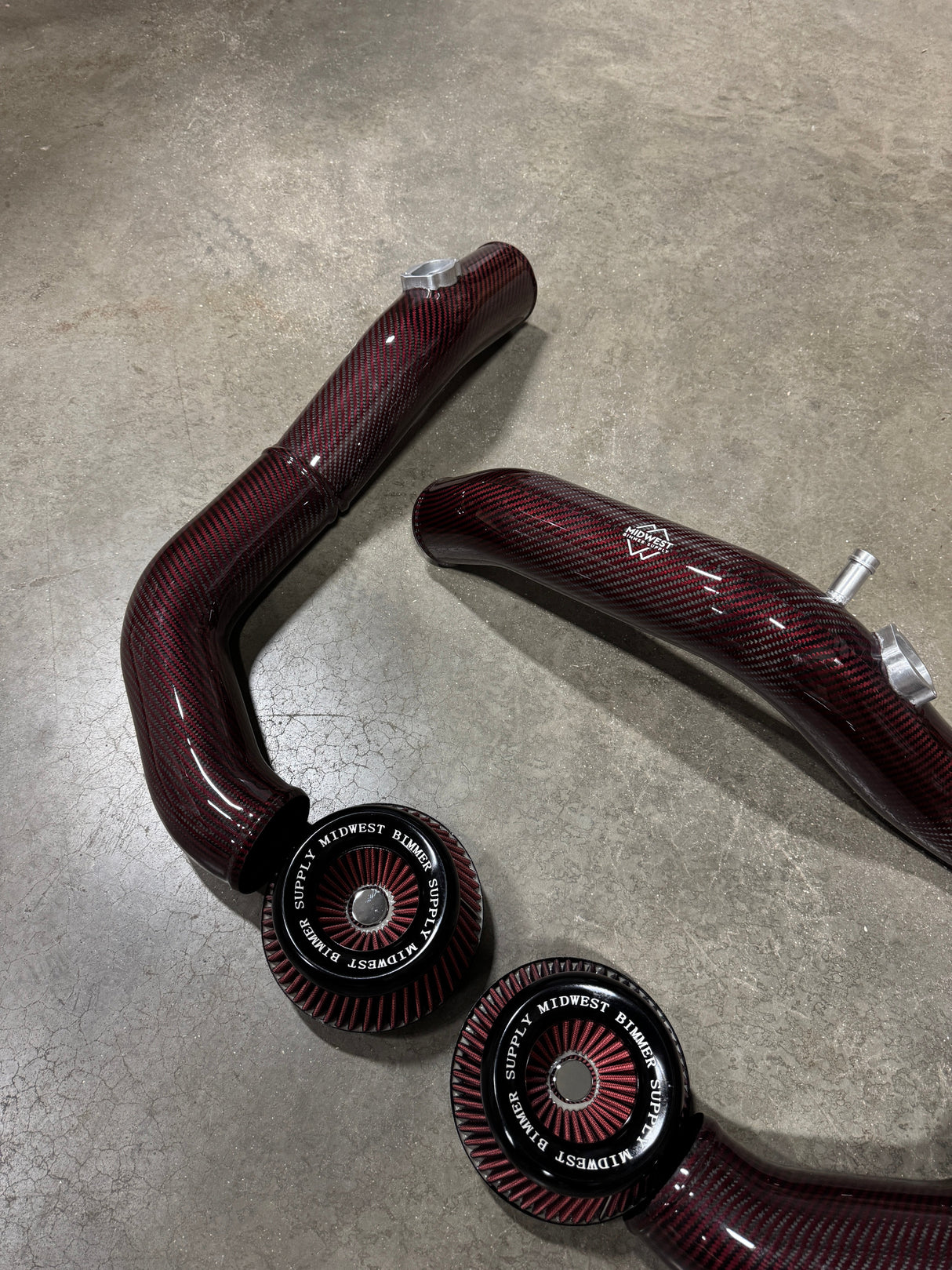 S55 Carbon Fiber Front Mount Intakes - BMW F80 M3 F82 F83 M4 F87 M2C