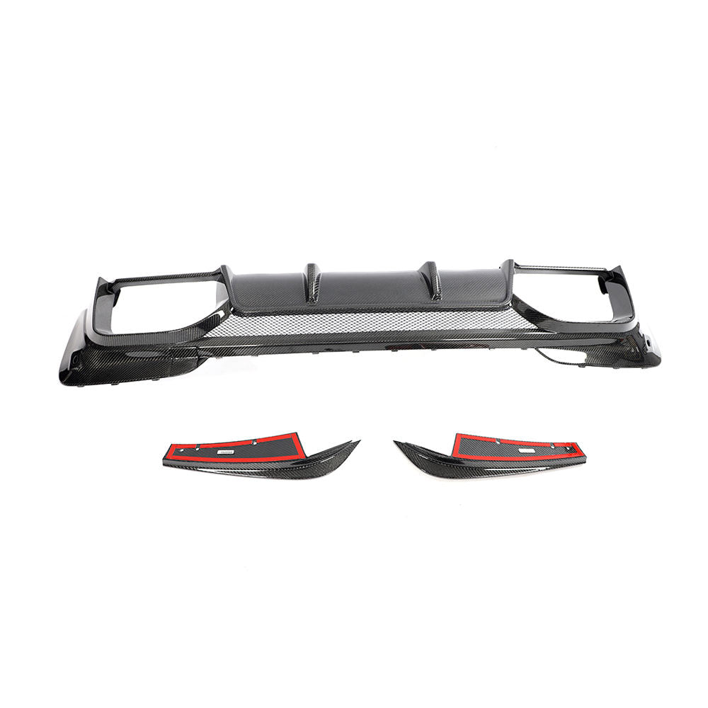 F97 X3M MBS V1 3D Style Carbon Fiber Rear Diffuser - F97 X3M 2019-2021