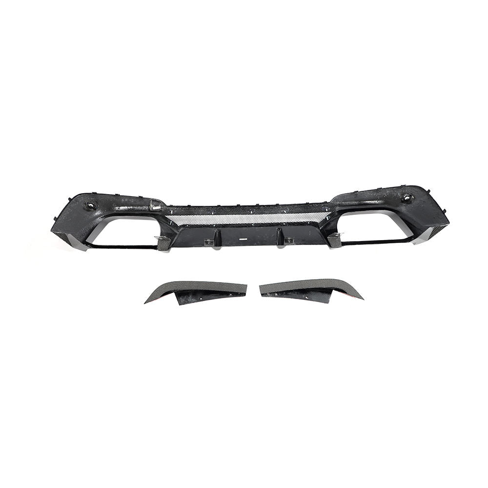 F97 X3M MBS V1 3D Style Carbon Fiber Rear Diffuser - F97 X3M 2019-2021