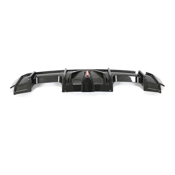 G8X AK Style Dry Carbon Fiber LED Rear Diffuser w/ splitters - BMW G82 G83 M4 G80 M3
