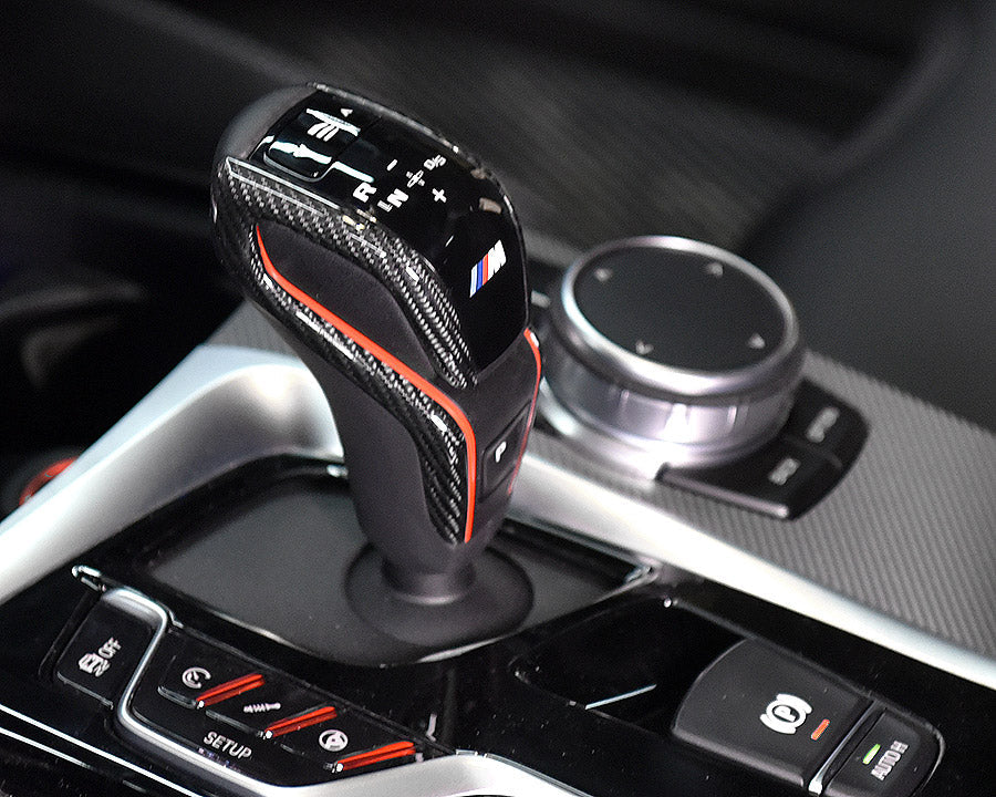 F9X Dry Carbon Shift Knob Trim Cover Replacement - BMW F90 M5 F97 X3M F98 X4M
