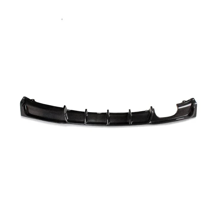 F30 MP Style Carbon Fiber Rear Diffuser Single Outlet Dual Tips - F30 3-Series M Sport