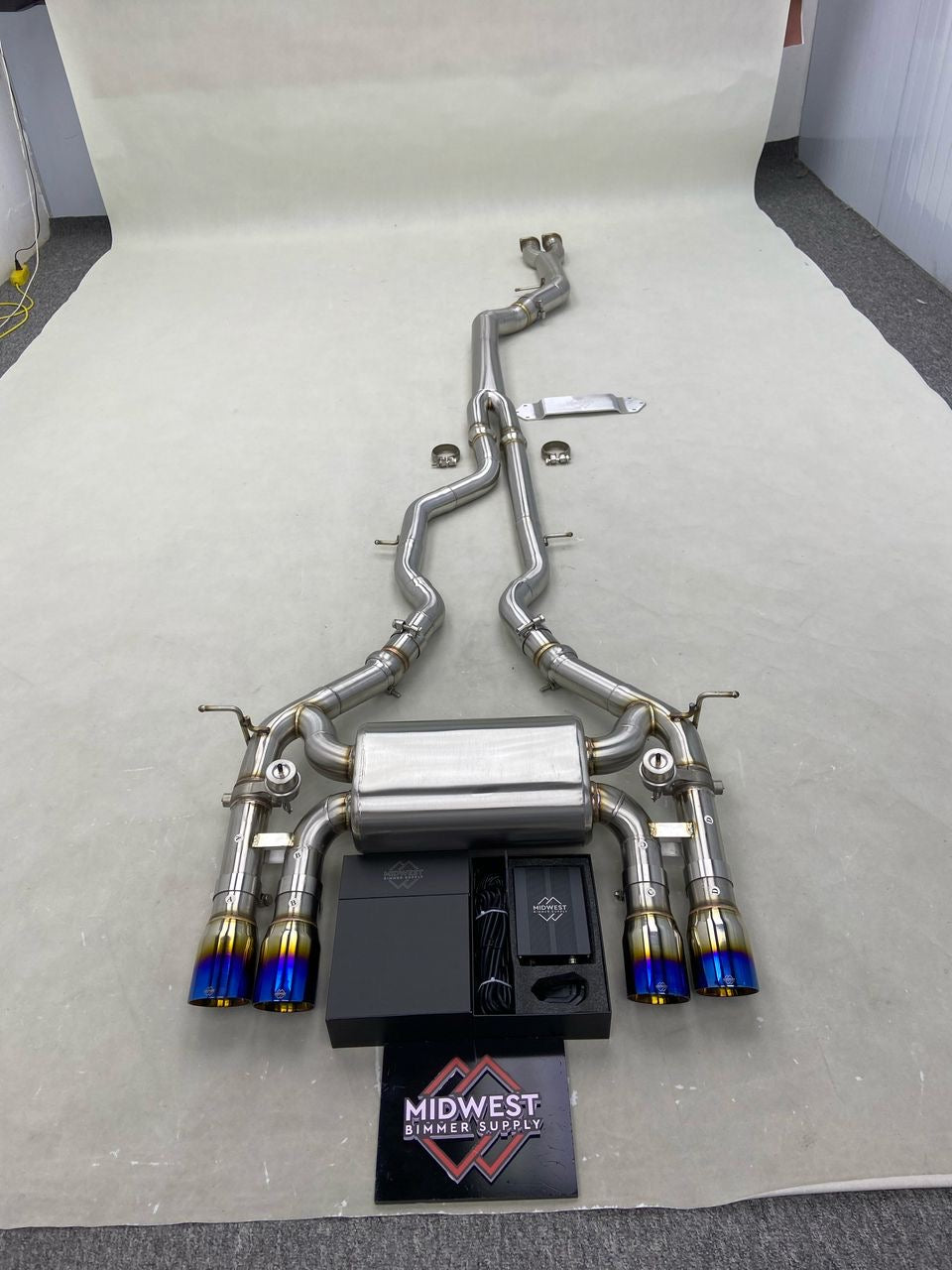 (Customizable) F8X M3/M4 Valved Exhaust System - F80 M3 | F82/F83 M4 S55 - MidWest Bimmer Supply