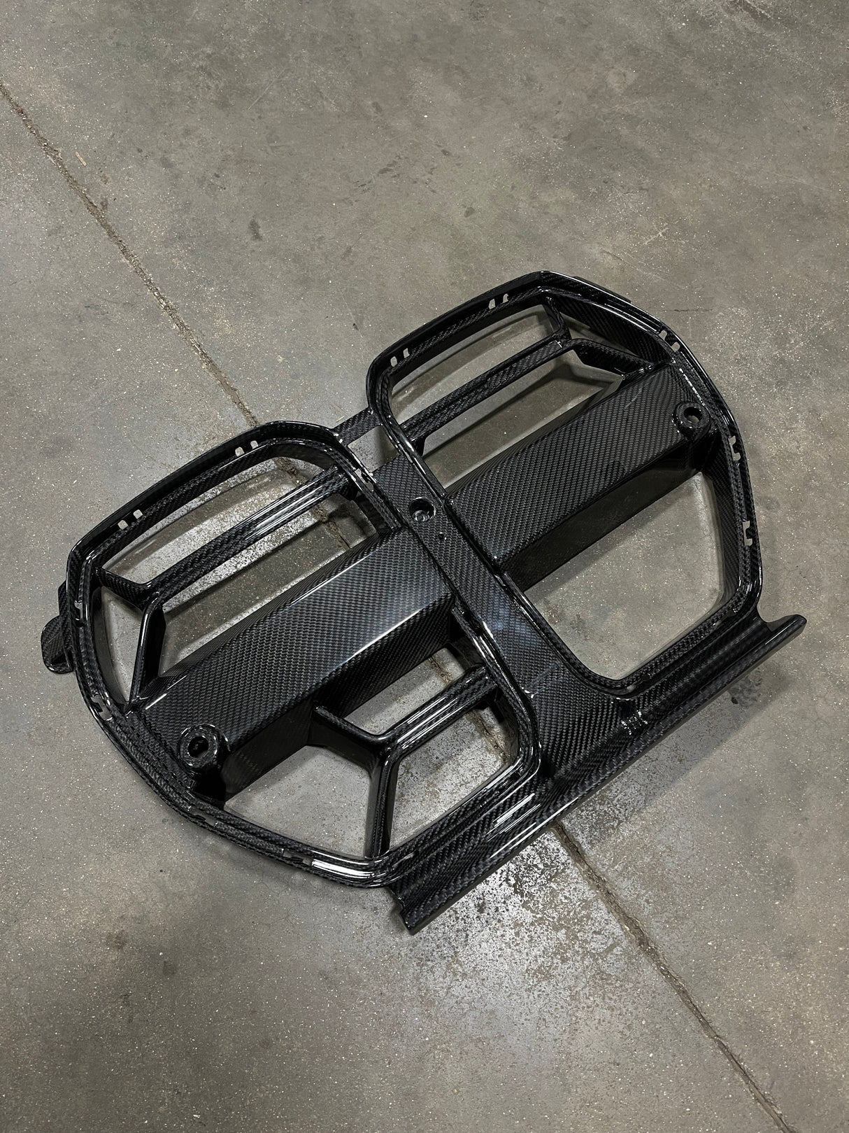 CSL Style Dry Carbon Fiber Front Grille With ACC (BMW G80/G82/G83 M3/M4) - MidWest Bimmer Supply