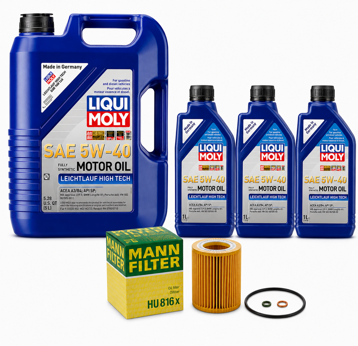 S58 5W-40 Liqui Moly Oil Change Kit - M2/M3/M4/X3M/X4M