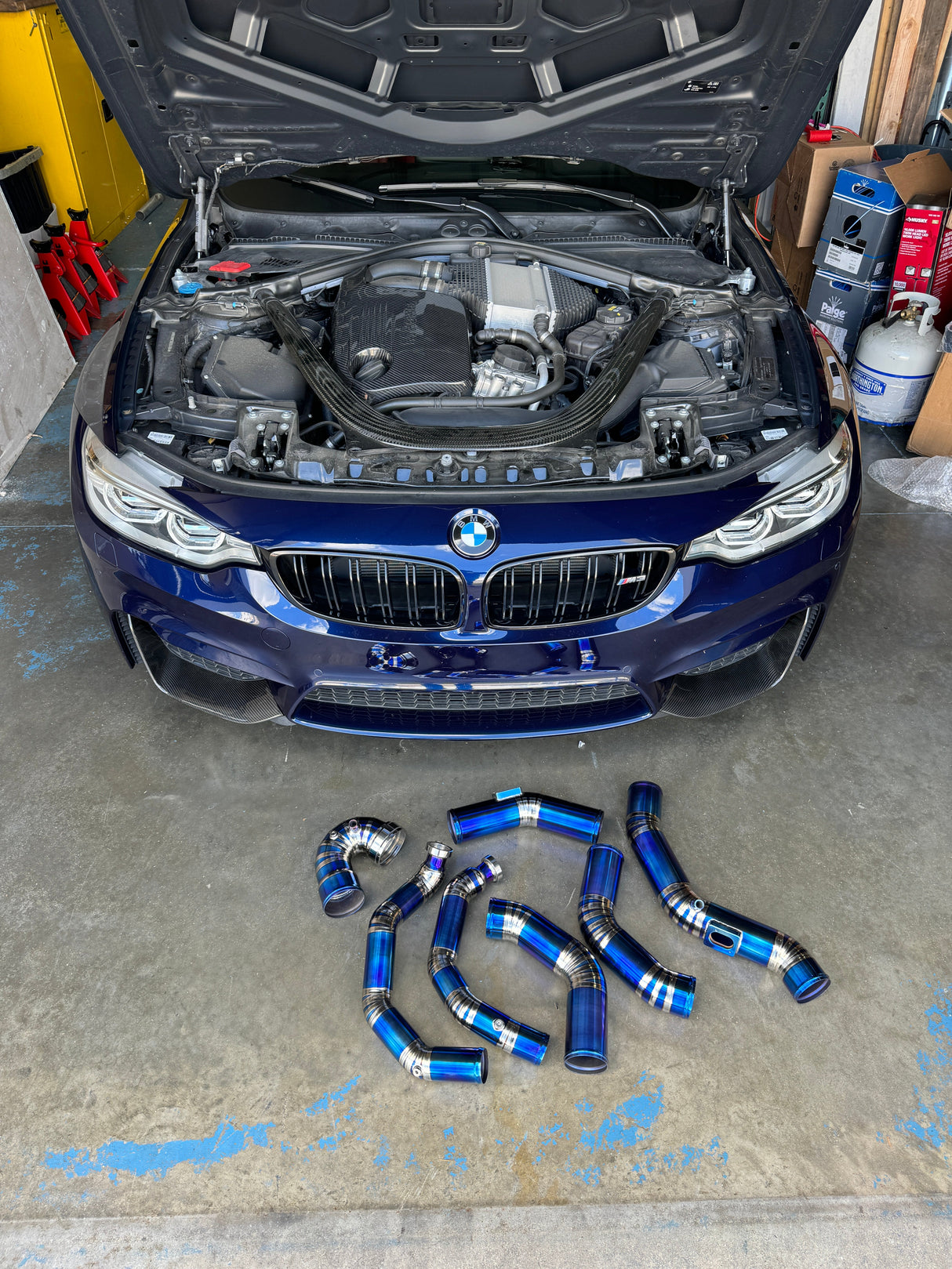 Titanium Intake/Charge Pipe/J-Pipe Set (F80 M3 | F82/F83 M4) - MidWest Bimmer Supply