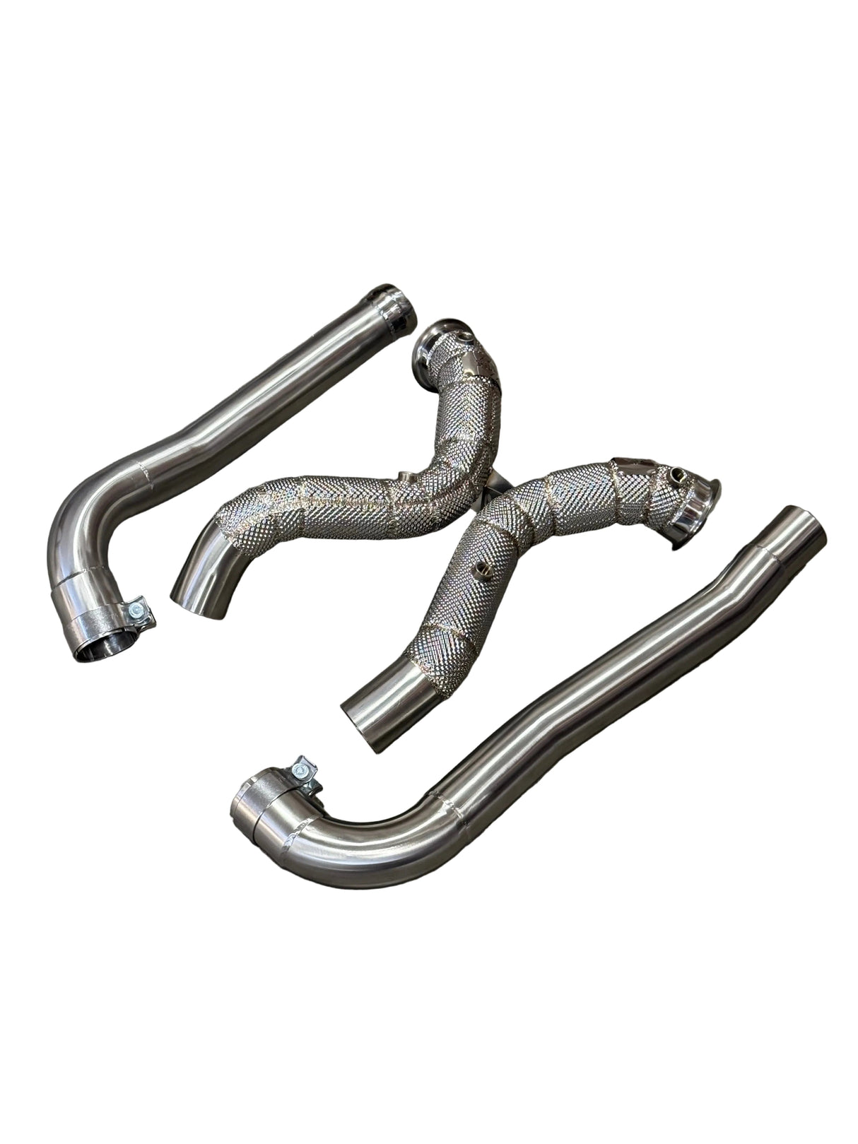 AMG GT Catless Race Downpipe W/ Heat Shield - Mercedes-Benz C190 M178 GT/GTS/GTC/GTR