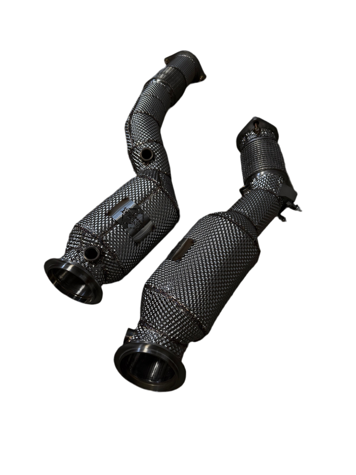 MBS S58 F97/F98 Catted Heatshield Downpipes - F97 X3M F98 X4M
