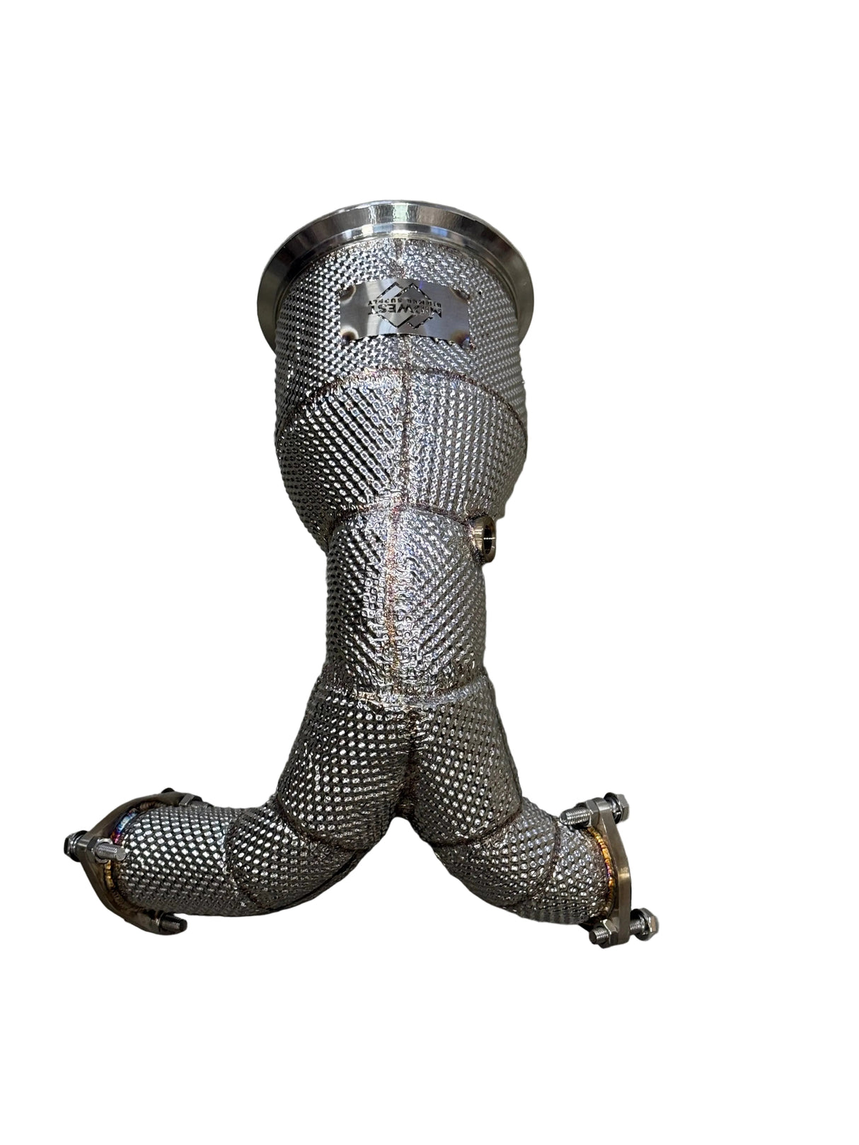 B9/B9.5 Catless Race Downpipe W/ Heat Shield - Audi B9 B9.5 3.0T S4 S5