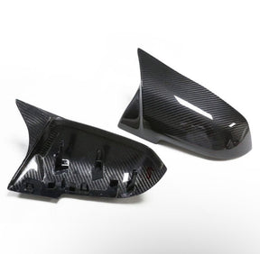F87/F3X M Style Dry Carbon Fiber Mirror Cover Replacement Set (BMW F87 M2/F20/F22/F30/F32/F33/F36) - MidWest Bimmer Supply