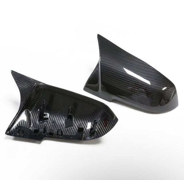 F87/F3X M Style Dry Carbon Fiber Mirror Cover Replacement Set (BMW F87 M2/F20/F22/F30/F32/F33/F36) - MidWest Bimmer Supply