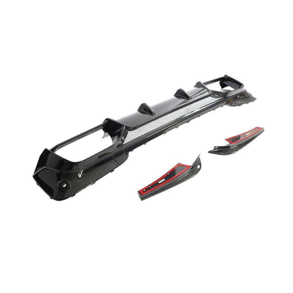 F97 X3M MBS V1 3D Style Carbon Fiber Rear Diffuser - F97 X3M 2019-2021