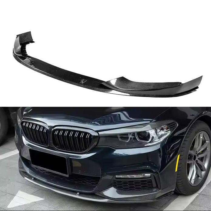 G30 5-Series Carbon Fiber MP Style Front Lip - G30 520i 530i 540i M Sport PRE LCI