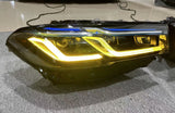 G30 LCI Style Headlights Yellow/White Switchback - F90 M5 G30 G38 5-Series LCI & Pre-LCI