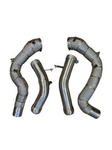 E63/GT63 Catless Race Downpipe W/ Heat Shield - Mercedes-Benz W213 E63 E63S GT63 AMG 4.0 M177
