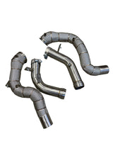 E63/GT63 Catless Race Downpipe W/ Heat Shield - Mercedes-Benz W213 E63 E63S GT63 AMG 4.0 M177