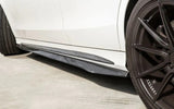 W205 Carbon Fiber C Style Side Skirts - W205 C-Class C43