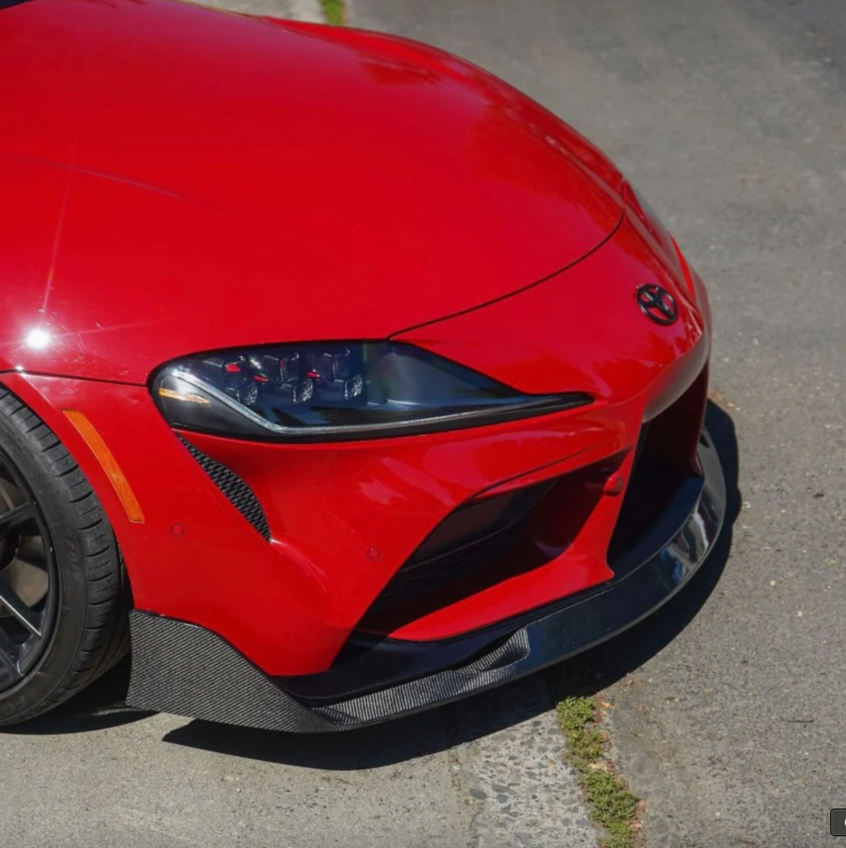 A90/A91 Supra Carbon Fiber Ag Style Front Lip - A90 A91 Supra