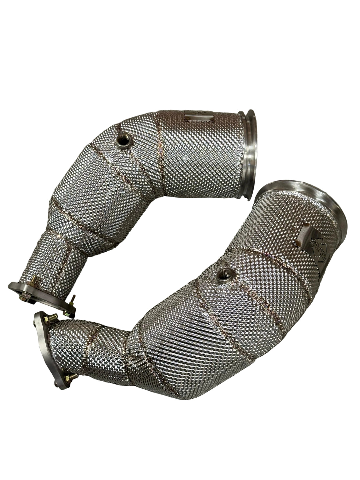 B9/B9.5 RS5 Catless Race Downpipe W/ Heat Shield - Audi B9 B9.5 RS5 2.9T