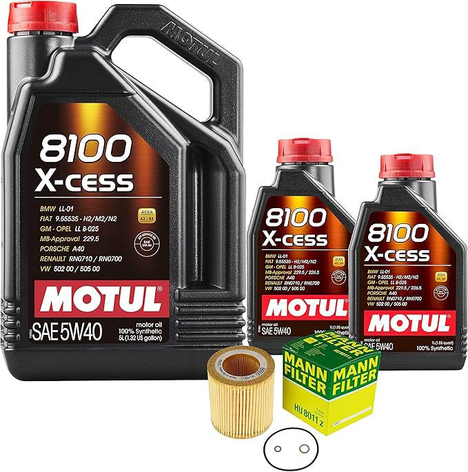 N20/N26 5W40 Motul Oil Change Kit X-cess Gen 2 - 328i/320i/428i/528i/228i
