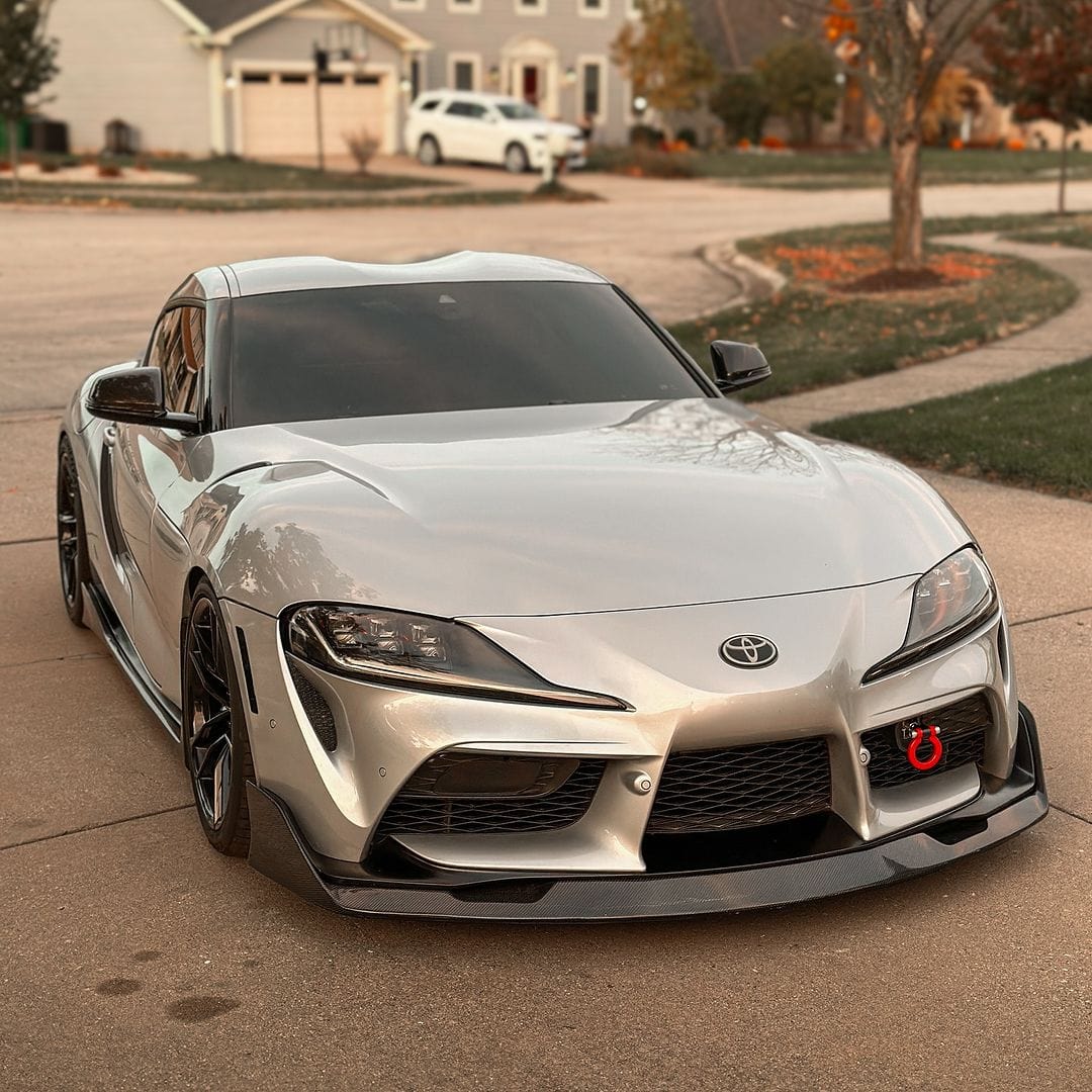 A90/A91 Supra Carbon Fiber Ag Style Front Lip - A90 A91 Supra