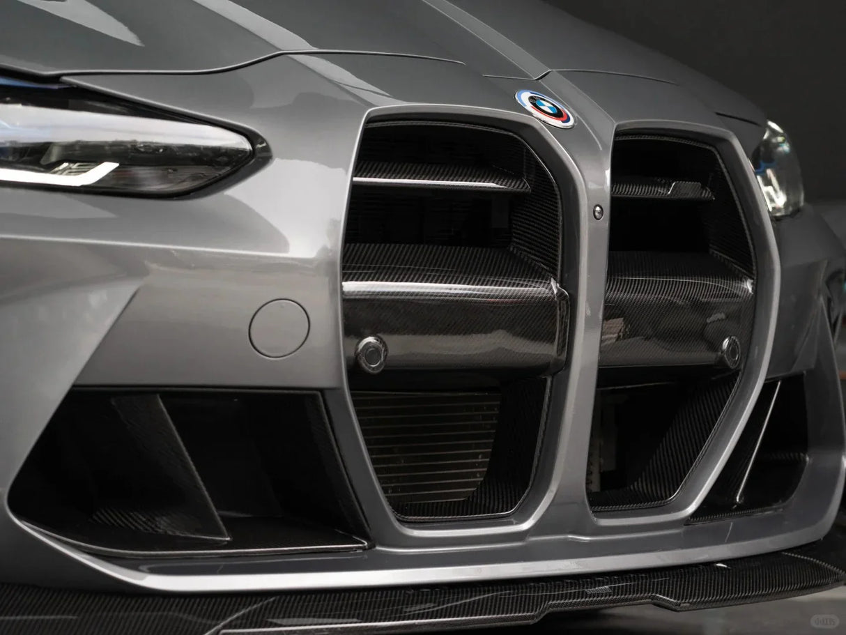 G8X M3/M4 V Style Dry Carbon Fiber 1 Piece Front Grille - G80 M3 G82 G83 M4