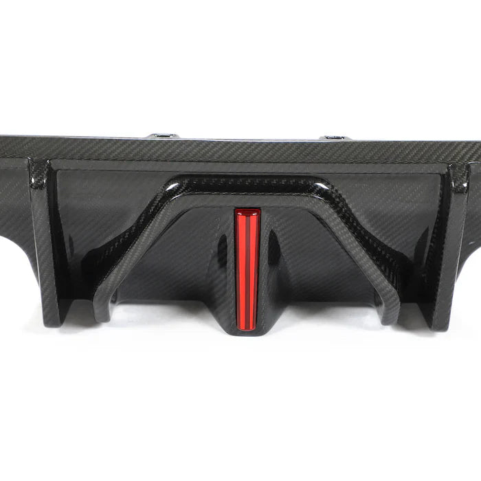 G8X AK Style Carbon Fiber Rear Diffuser With Light - G80 M3 G82 G83 M4