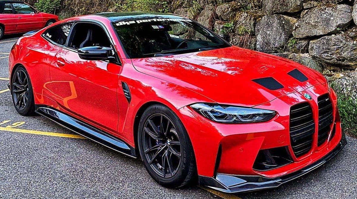G8X M3/M4 Gloss Black V Style Front Lip  - G80 G82 G83 M3 M4